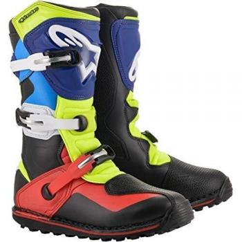 Alpinestars Tech-T Motorradstiefel Schwarz/Blau/Gelb Größe 44.5
