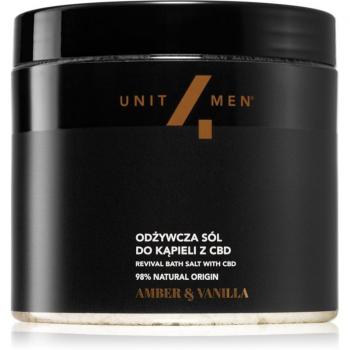 Unit4Men Hanföl Badesalz Amber & Vanille 700 g