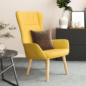 Poltrona Relax Giallo Senape – Tessuto Fine