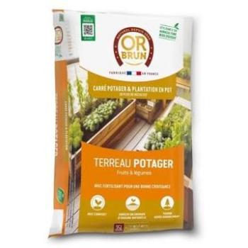 Terreau de Jardin Or Brun, 35 L – Format Carré