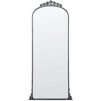 Wandspiegel Schwarz Metall 51 x 114 cm Wandspiegel Glamour