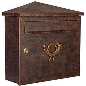 HEIBI Brown-Gold Patinated Letterbox Lucio