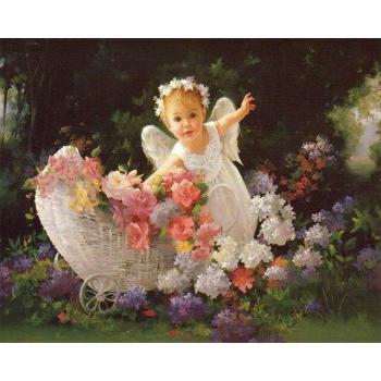 Cartoon Angel Mosaic Cross Stitch Pack – 20x30cm