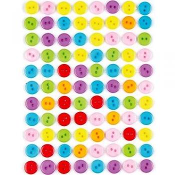Craft Stick-on Buttons (Pack of 112)