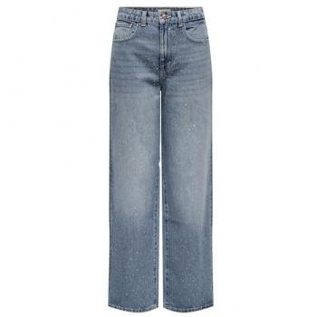 Jeans bleu Hope, taille haute, motif féminin, exclusif