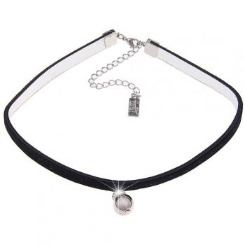 Kurze schwarze Leslii Kettenchokers – 36 cm mit Verlängerungsband