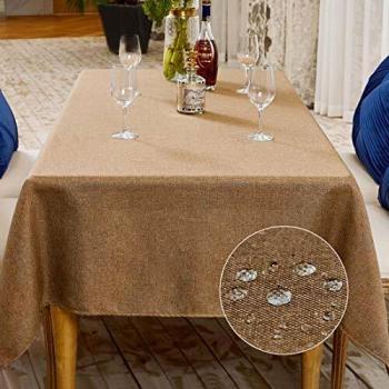 Nappe de Cuisine Rectangulaire BALCONY & FALCON Marron Clair