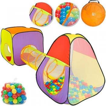 Gigante Tent pour Enfants avec Tunnel Fonction pop-up et 200 Balles