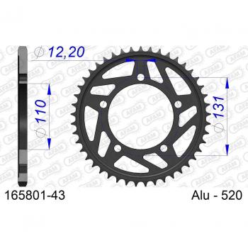 AFAM 165801 Alluminio Ultra-Leggero Rocchetto 520-43