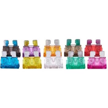 100 pièces de fusibles mécaniques 2A 3A 5A 7.5A 10A 15A 20A 25A 30A 35A