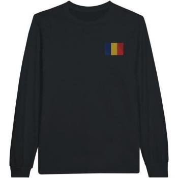 Long Sleeve Romanian Flag T-Shirt – Pixelforma, 100% Cotton