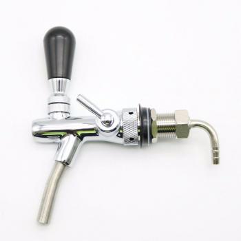 G5/8 Homebrew Beer Dispensing Faucet – Chrome Flow Controller