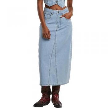 Damen Midi Rock aus Baumwolle von Urban Classics