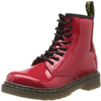 Botas de cuero Airwalk J Boot Patent Lamper para niños, Rojo