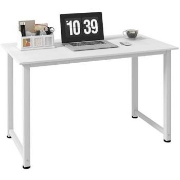 HOMCOM Mesa de estudio con marco de acero 120x60x76 cm