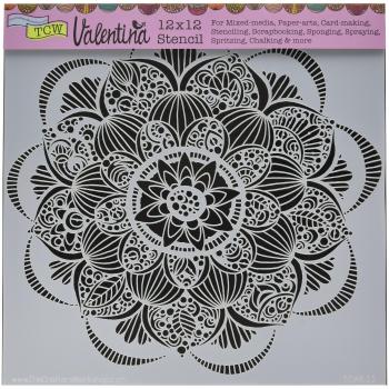 Crafters Workshop Acrylic Template Gin Blossom 12-inch