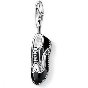 Charm Thomas Sabo Chaussure noire, 0876-007-11, argent sterling