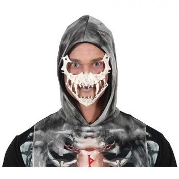 Máscara de PVC Calavera con Colmillos Largos