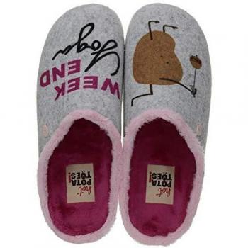 Hot Potatoes Winter Hausschuh Damen – Farbe Eisfeld, EU 36