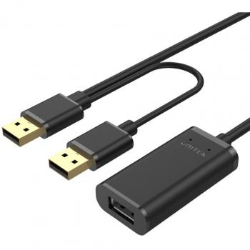 Câble USB 2.0 UNITEK Y-277 5m noir actif