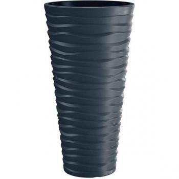 Prosperplast Blumentopf Sand Slim Anthrazit/Grau