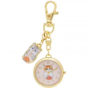 Mofusand Fieldwork Pocket Watch Keychain – Orange