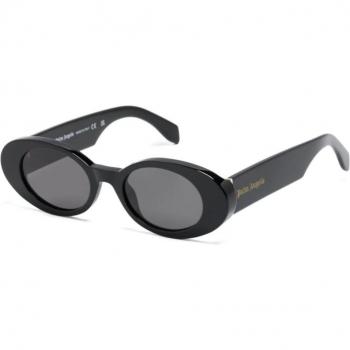 Palm Angels 50MM Black Round Sunglasses