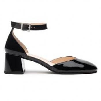 Botte chic NeroGiardini Ankle Strap Bloc Talon Blanc