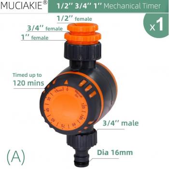120-Minute Mechanical Irrigation Timer for Smart Garden Systems