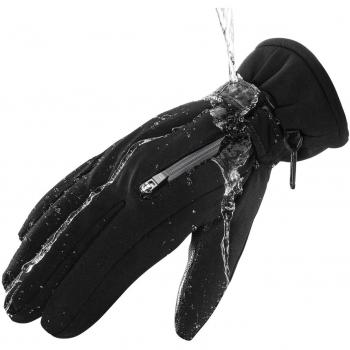 Guanti Snowboard TOPELEK Uomo Impermeabili Antivento M Nero