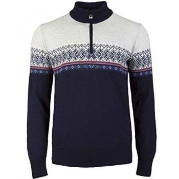 Dale of Norway Hovden masc Strickpullover für Herren, Farbe: Blau/Weiß, Größe XL