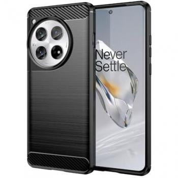 Funda de Silicona Negra para OnePlus 12 Antigolpes con Absorción de Choque