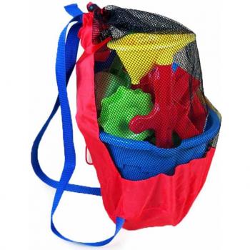 Baby Strand Rucksack mit Netz für Spielzeug