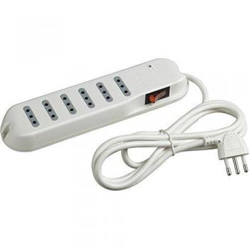 SLIM6-PRESE 6X10A 1,5M INTERRUTTORE SALVAFULMINE