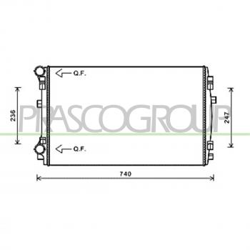 Radiateur PRASCO pour Refroidissement Moteur