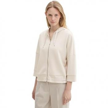 Tom Tailor Damen Sweatjacke, uni, Gr. XXL