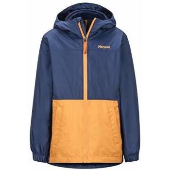 Jungenspezifische Precip Eco Jacke Marmot – Arctic Navy/Ember, S