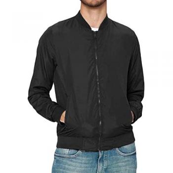 Men's Black Bomber Jacket