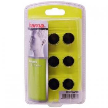 Hama Ersatz-Ohrpolster‑Pack – 6 Stück, Ø 19 mm