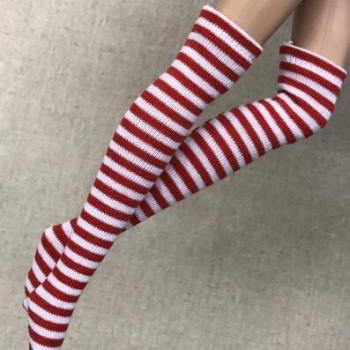 1/6 Puppen Socken im Streifenlook