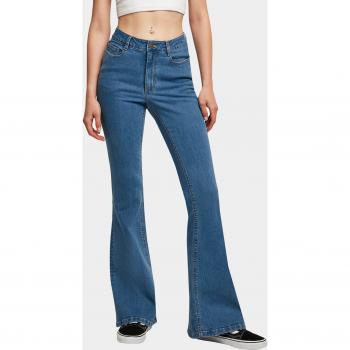 Urban Classics Ladies Organic High Waist Flared Jeans