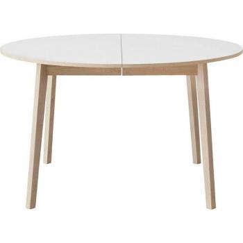 Oak & White Single Extendable Dining Table