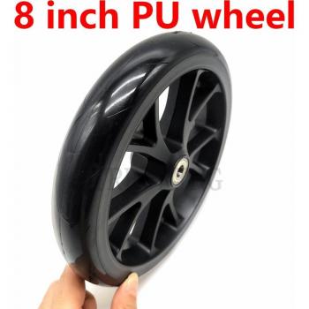 8'' Quiet PU Wheels for Luggage Carts