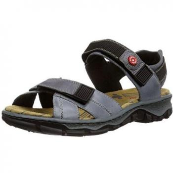 Rieker Women's 68851 Closed Toe Sandals, Blue
