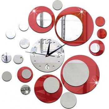 DIY 3D Crystal Lens Wall Timepiece