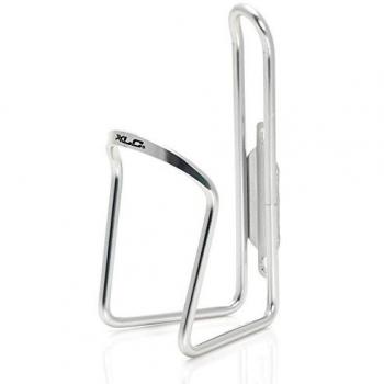 XLC BC‑A03 Flaschenhalter – Retro Fahrrad Trinkhalter, Aluminium, Silber