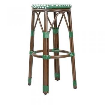 Eco‑Green Rattan Bistro Chairs (Set of 2)