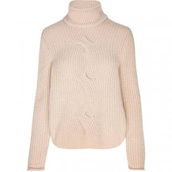 Marc Cain Soft Beige Cable Sweater