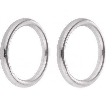 2pcs Polished Stainless Steel O Rings for Marine Applications