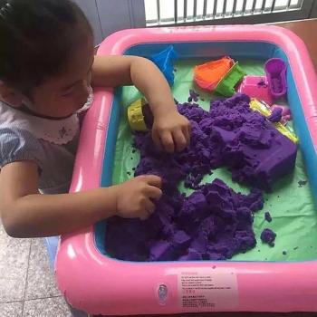 Elevated PVC Sandbox Play Area